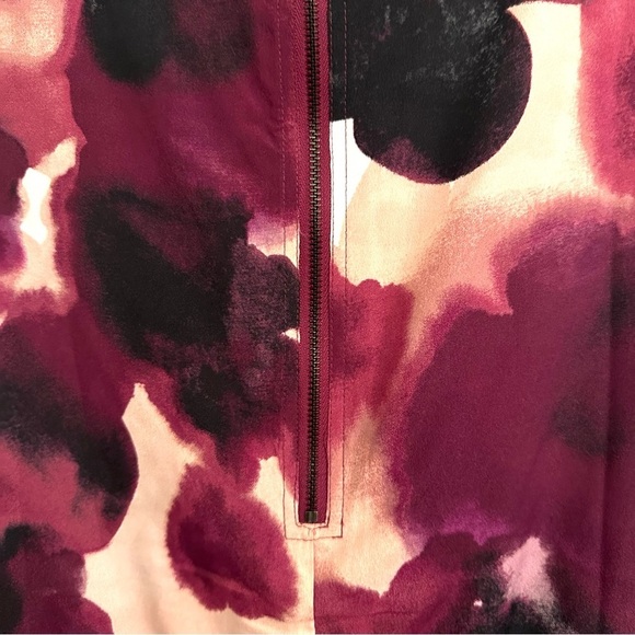 Loft Dress Burgundy and Pink Sleeveless size 4 - Picture 13 of 13